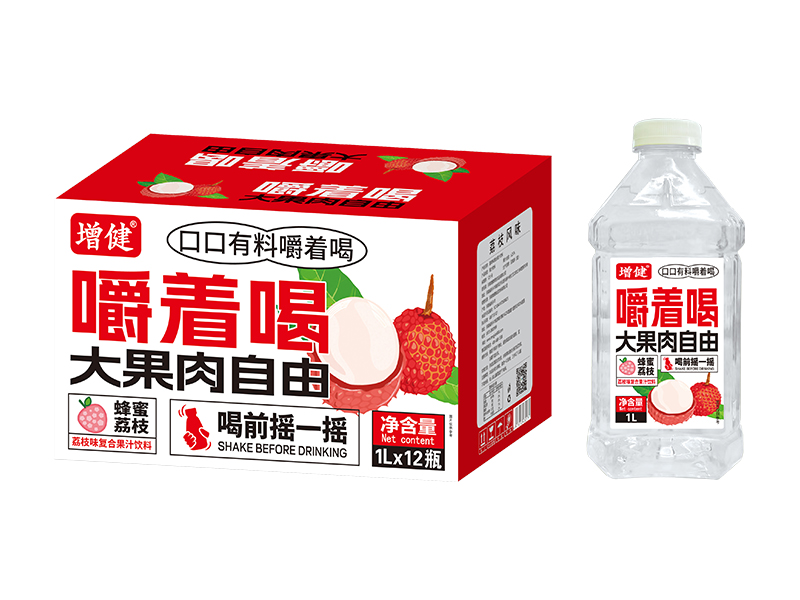 果肉哆哆果肉果汁1升装（蜂蜜荔枝）